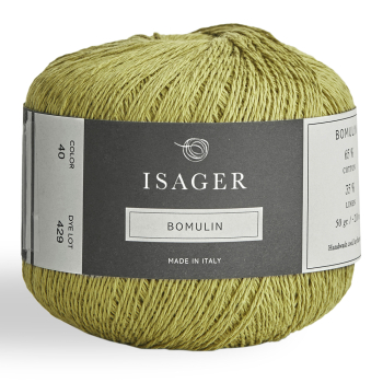 Isager Bomulin kol. 40 (zgaszona limonka)