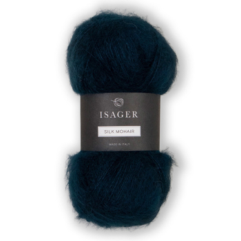 Isager Silk Mohair kol. 101 (ciemny petrol)