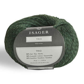 Isager Trio 1 kol. Bottle Green