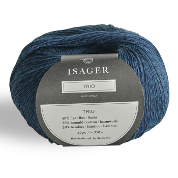 Isager Trio 1 kol. Indigo