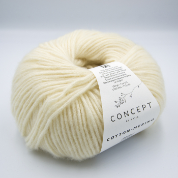 Katia Cotton-Merino 100 Ecru