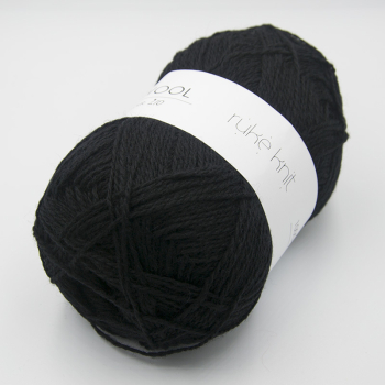 Ruke Knit Wool yarn - 210 Black