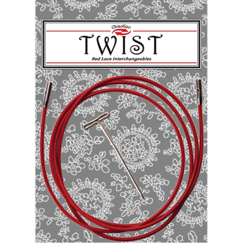 Żyłki do drutów wymiennych ChiaoGoo Red Lace Twist (S) - 93 cm